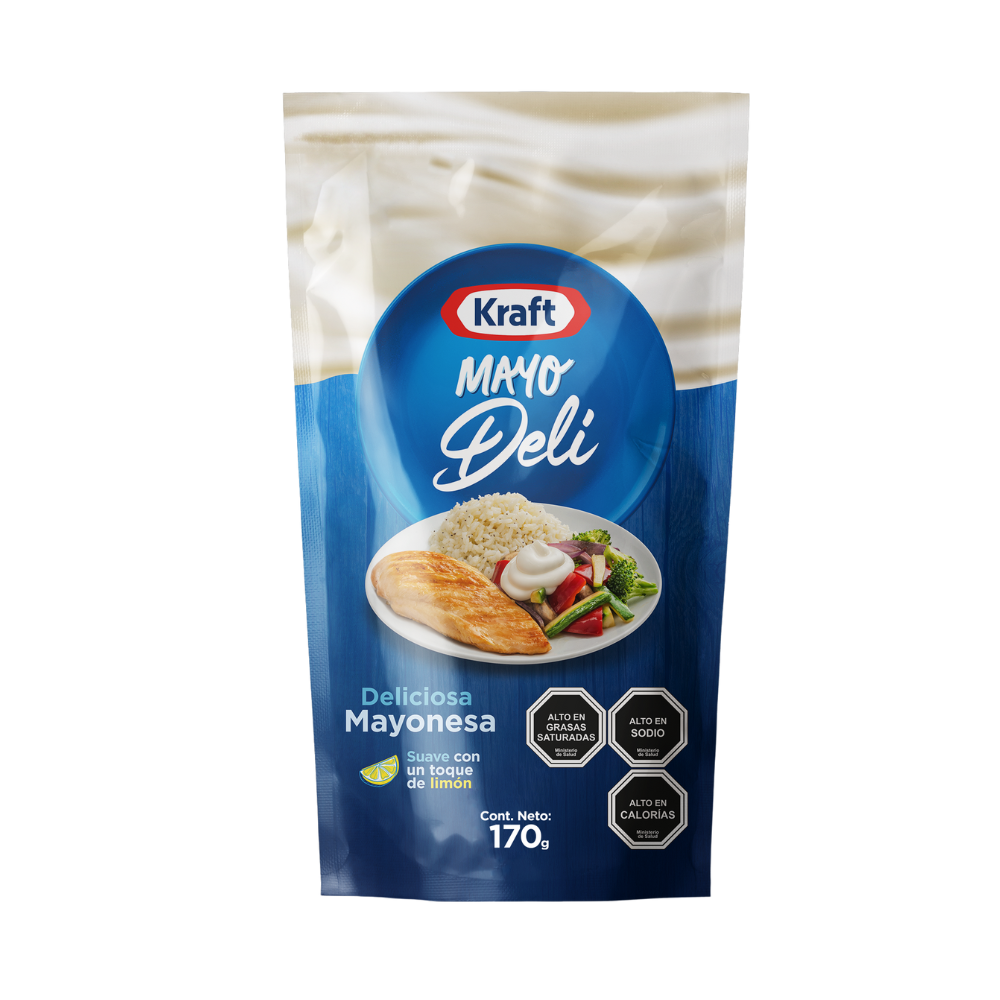 Imagen de 1 Mayonesa Deli Kraft Doypack 170 gr incluido en Canasta Andes Irurzun