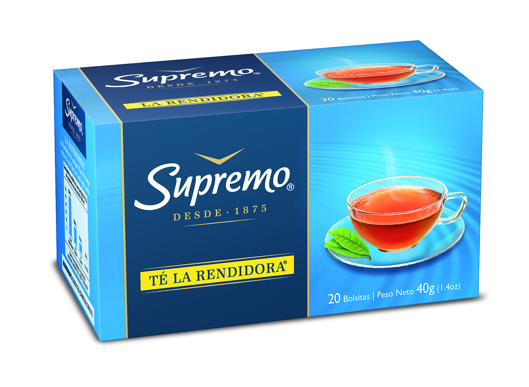 Imagen de 1 Té Supremo La Rendidora Bol 20 un incluido en Canasta Andes Irurzun