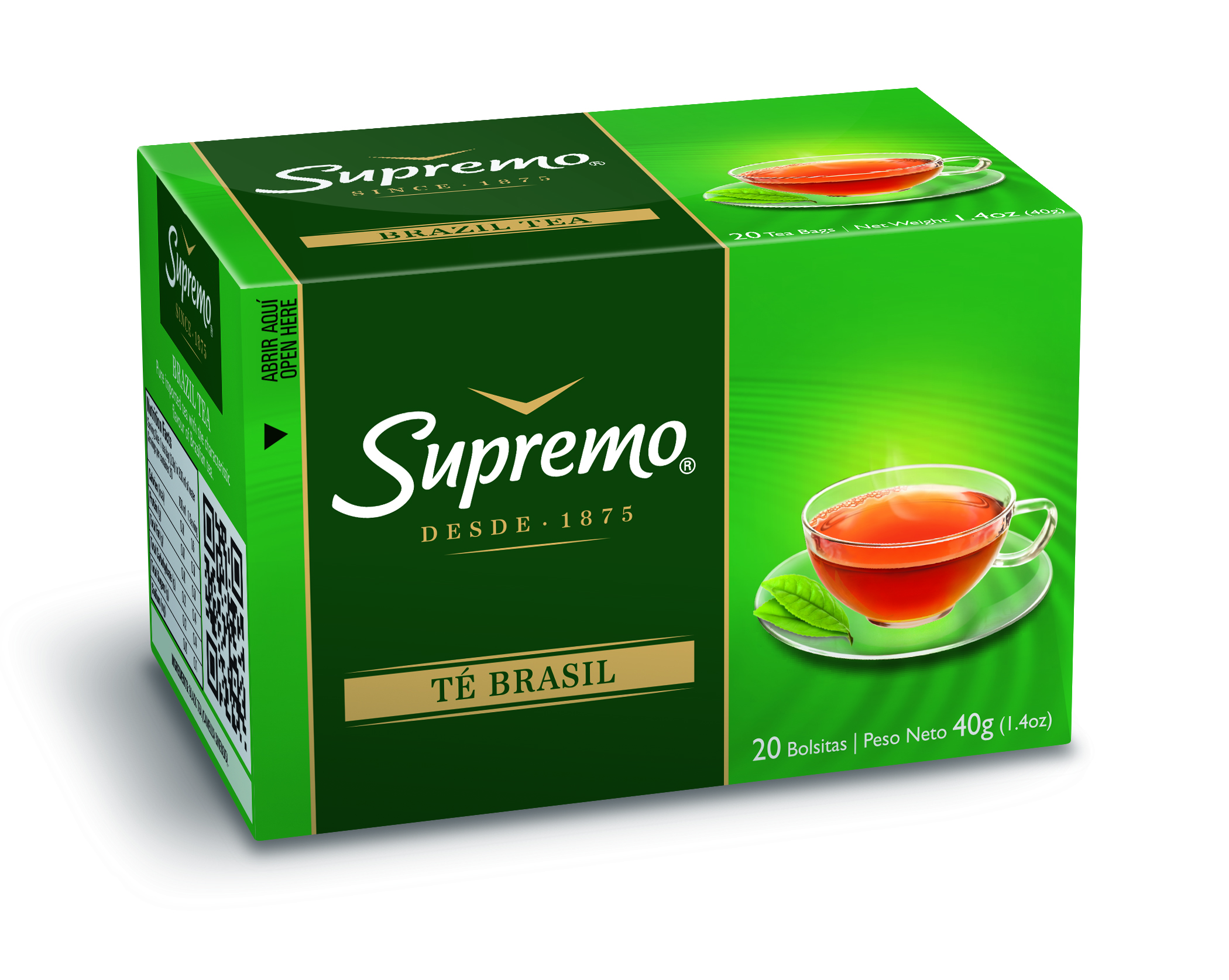 Imagen de 1 Té Supremo Brasil Bolsita 20 und incluido en Canasta Desierto Florido Irurzun