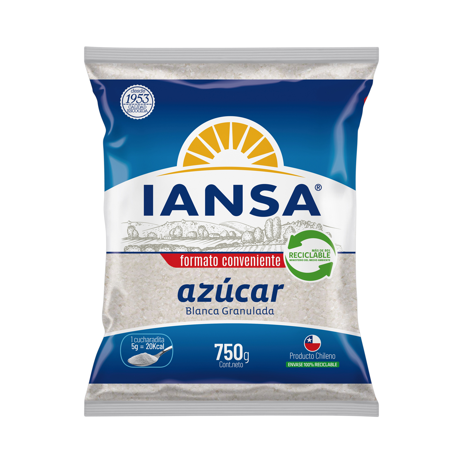 Imagen de 1 Azúcar Iansa 750 gr incluido en Canasta Rapanui Irurzun